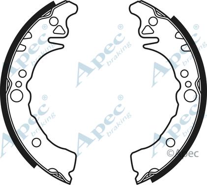 APEC SHU652 - Комплект спирачна челюст vvparts.bg