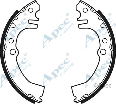 APEC SHU600 - Комплект спирачна челюст vvparts.bg