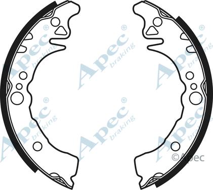 APEC SHU687 - Комплект спирачна челюст vvparts.bg