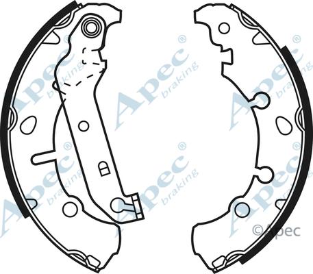 APEC SHU635 - Комплект спирачна челюст vvparts.bg