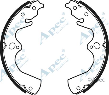 APEC SHU631 - Комплект спирачна челюст vvparts.bg