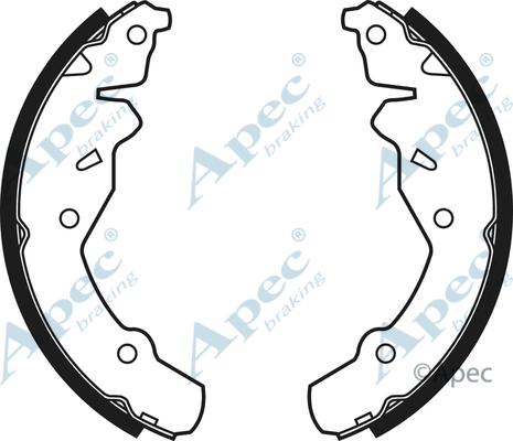 APEC SHU628 - Комплект спирачна челюст vvparts.bg