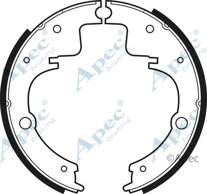 APEC SHU181 - Комплект спирачна челюст vvparts.bg