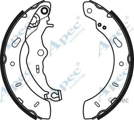 APEC SHU805 - Комплект спирачна челюст vvparts.bg