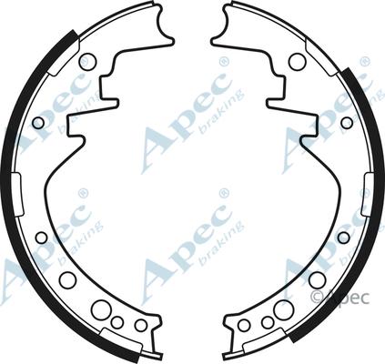 APEC SHU393 - Комплект спирачна челюст vvparts.bg