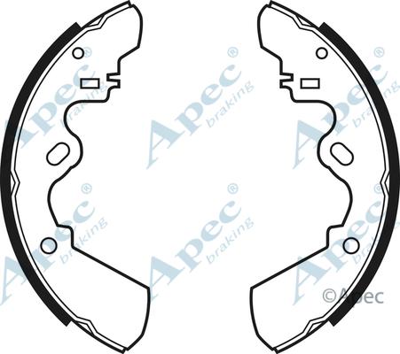 APEC SHU359 - Комплект спирачна челюст vvparts.bg