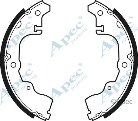 APEC SHU381 - Комплект спирачна челюст vvparts.bg