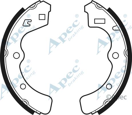 APEC SHU331 - Комплект спирачна челюст vvparts.bg