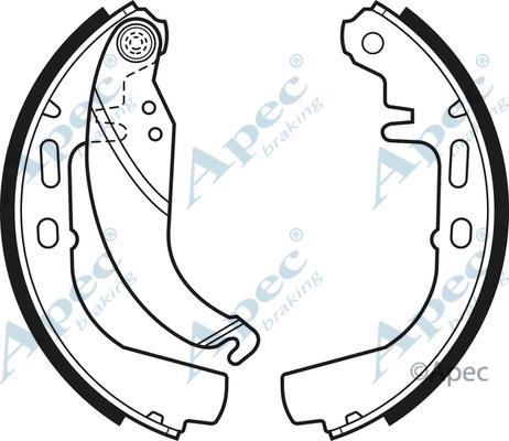 APEC SHU329 - Комплект спирачна челюст vvparts.bg