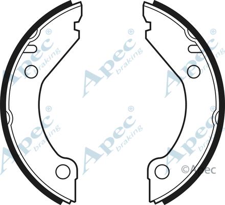 APEC SHU374 - Комплект спирачна челюст, ръчна спирачка vvparts.bg