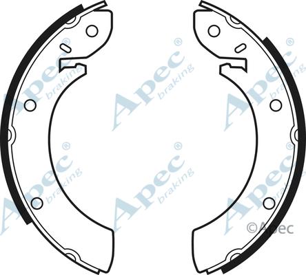 APEC SHU224 - Комплект спирачна челюст vvparts.bg