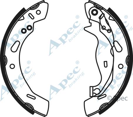 APEC SHU799 - Комплект спирачна челюст vvparts.bg