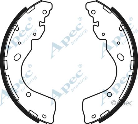 APEC SHU795 - Комплект спирачна челюст vvparts.bg