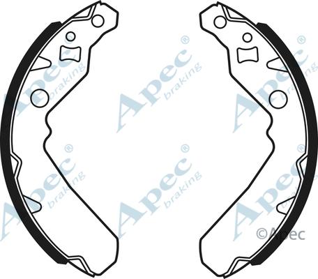 APEC SHU740 - Комплект спирачна челюст vvparts.bg
