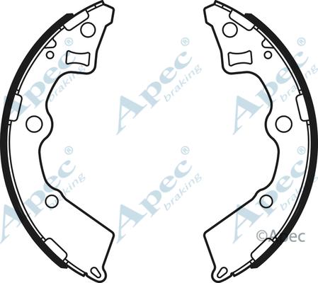 APEC SHU717 - Комплект спирачна челюст vvparts.bg