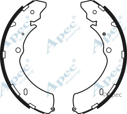 APEC SHU784 - Комплект спирачна челюст vvparts.bg