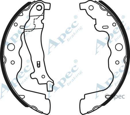 APEC SHU735 - Комплект спирачна челюст vvparts.bg