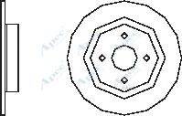 Brake Engineering DI956622 - Спирачен диск vvparts.bg