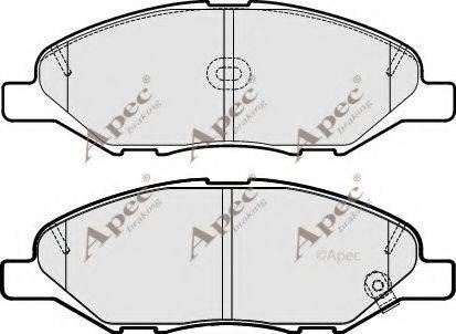 Advics AD1345 - Комплект спирачно феродо, дискови спирачки vvparts.bg