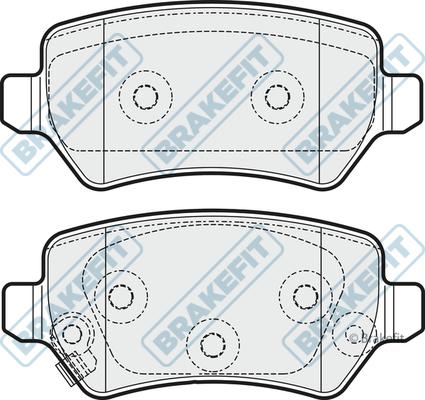 Mercury GDB3585 - Комплект спирачно феродо, дискови спирачки vvparts.bg