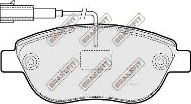 APEC PD3218 - Комплект спирачно феродо, дискови спирачки vvparts.bg