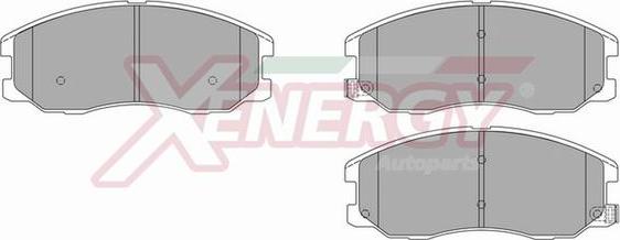 AP XENERGY X40995 - Комплект спирачно феродо, дискови спирачки vvparts.bg