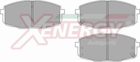 AP XENERGY X40984 - Комплект спирачно феродо, дискови спирачки vvparts.bg