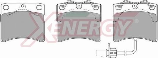 AP XENERGY X40468 - Комплект спирачно феродо, дискови спирачки vvparts.bg