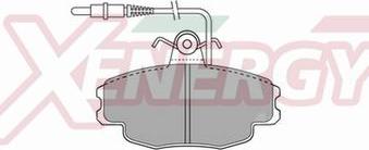 AP XENERGY X40412 - Комплект спирачно феродо, дискови спирачки vvparts.bg