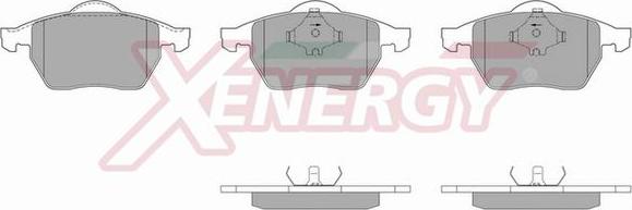 AP XENERGY X40487 - Комплект спирачно феродо, дискови спирачки vvparts.bg