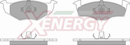 AP XENERGY X40590 - Комплект спирачно феродо, дискови спирачки vvparts.bg