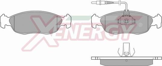 AP XENERGY X40510 - Комплект спирачно феродо, дискови спирачки vvparts.bg