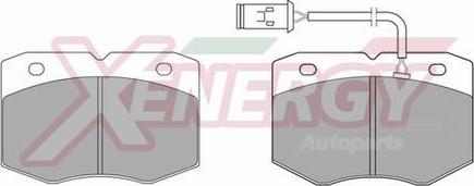 AP XENERGY X40520 - Комплект спирачно феродо, дискови спирачки vvparts.bg