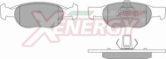 AP XENERGY X40571 - Комплект спирачно феродо, дискови спирачки vvparts.bg