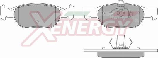 AP XENERGY X40572 - Комплект спирачно феродо, дискови спирачки vvparts.bg