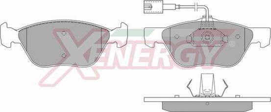 AP XENERGY X40577 - Комплект спирачно феродо, дискови спирачки vvparts.bg