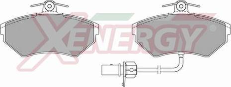 AP XENERGY X40644 - Комплект спирачно феродо, дискови спирачки vvparts.bg