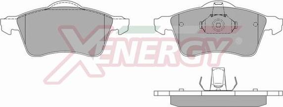 AP XENERGY X40654 - Комплект спирачно феродо, дискови спирачки vvparts.bg