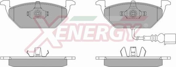 AP XENERGY X40664 - Комплект спирачно феродо, дискови спирачки vvparts.bg