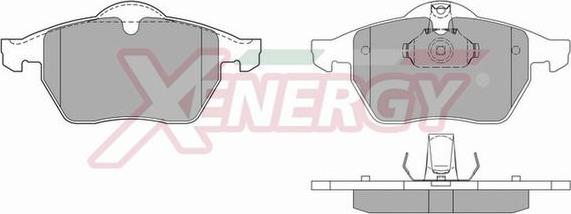 AP XENERGY X40601 - Комплект спирачно феродо, дискови спирачки vvparts.bg