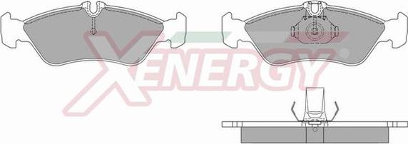 AP XENERGY X40628 - Комплект спирачно феродо, дискови спирачки vvparts.bg