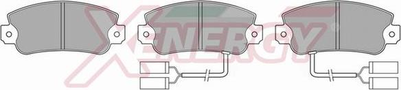 AP XENERGY X40184 - Комплект спирачно феродо, дискови спирачки vvparts.bg