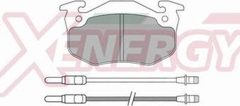 AP XENERGY X40134 - Комплект спирачно феродо, дискови спирачки vvparts.bg