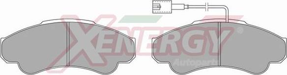 AP XENERGY X40851 - Комплект спирачно феродо, дискови спирачки vvparts.bg