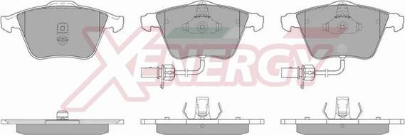 AP XENERGY X40858 - Комплект спирачно феродо, дискови спирачки vvparts.bg