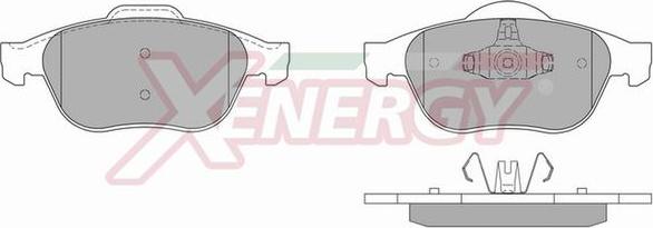 AP XENERGY X40819 - Комплект спирачно феродо, дискови спирачки vvparts.bg