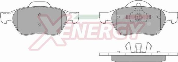 AP XENERGY X40815 - Комплект спирачно феродо, дискови спирачки vvparts.bg