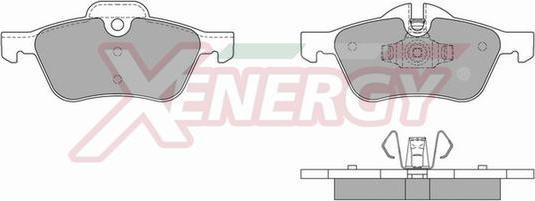 AP XENERGY X40812 - Комплект спирачно феродо, дискови спирачки vvparts.bg