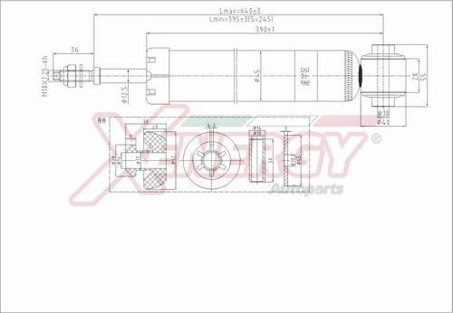 AP XENERGY X408344 - Амортисьор vvparts.bg