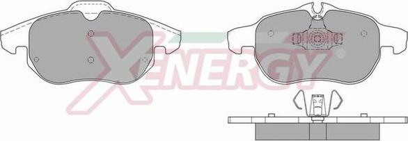 AP XENERGY X40830 - Комплект спирачно феродо, дискови спирачки vvparts.bg